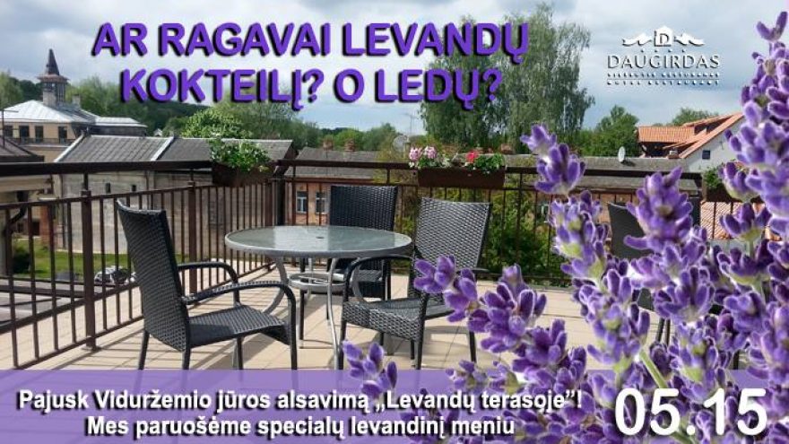 Levandų terasos atidarymas