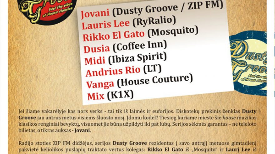 DUSTY GROOVE 2nd B-DAY PARTY