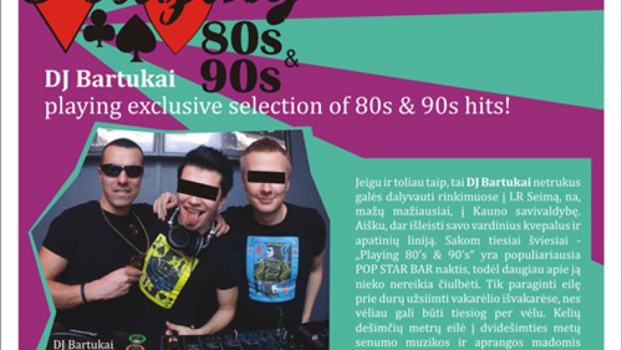 PLAYING 80’s & 90’s
