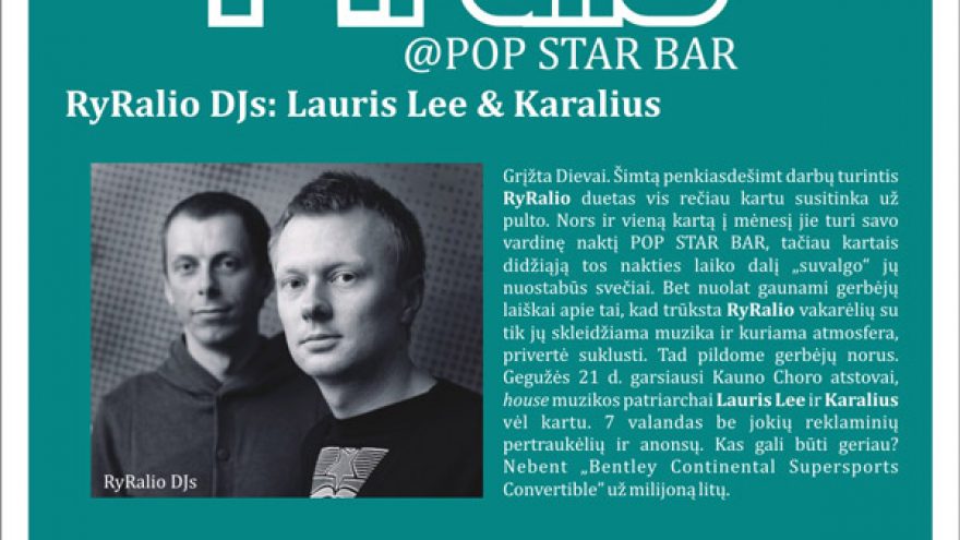 RyRalio @ POP STAR BAR