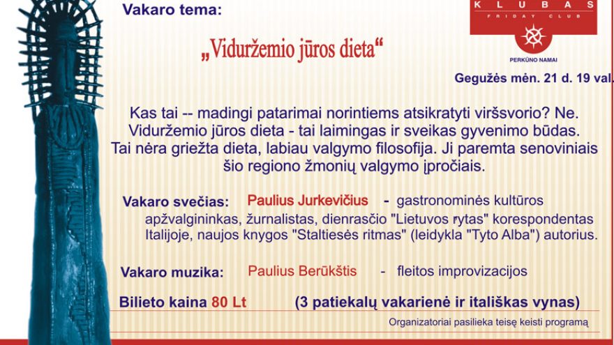 “PENKTADIENIO KLUBAS” su Paulium Jurkevičium