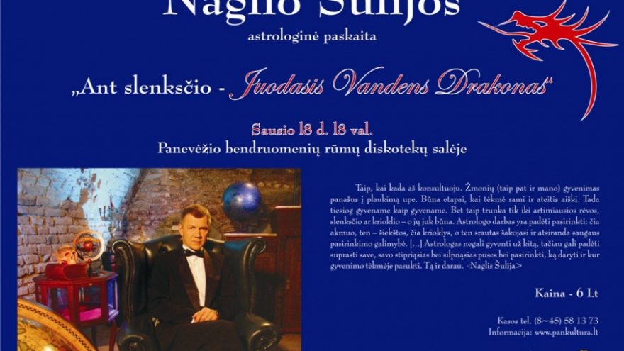 Naglio Šulijos astrologinė paskaita