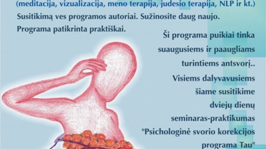 Psichologinė svorio korekcijos programa tau