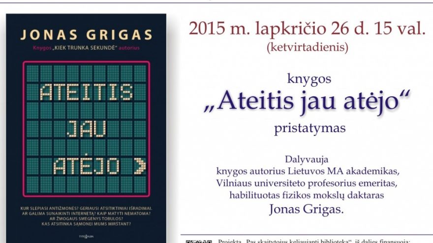 „Ateitis jau atėjo” knygos pristatymas
