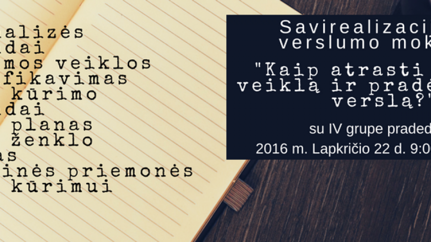 Savirealizacijos ir verslumo mokymai