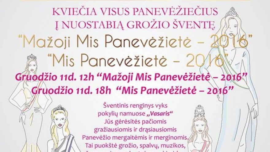 Panevėžietė 2016 – Mini Miss Princess