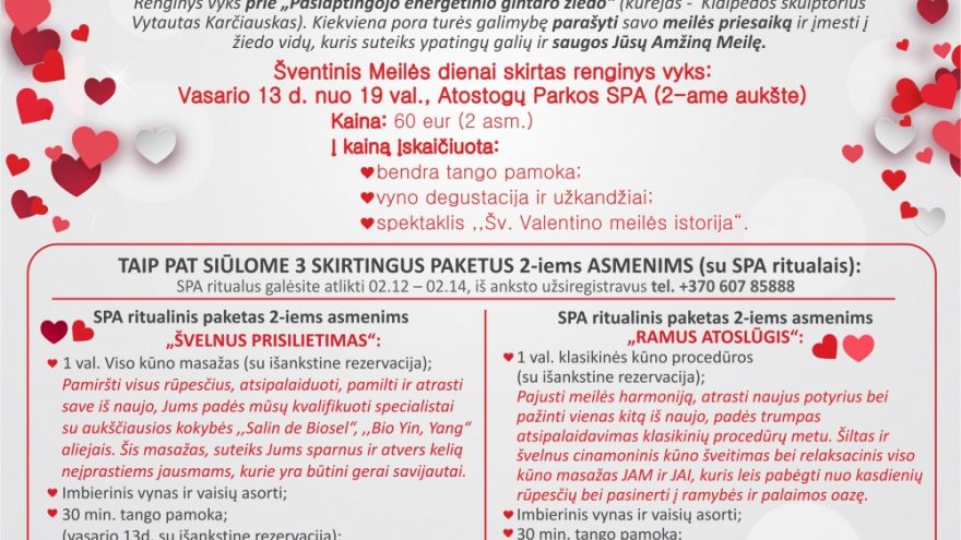 Šventinis Meilės dienai skirtas renginys