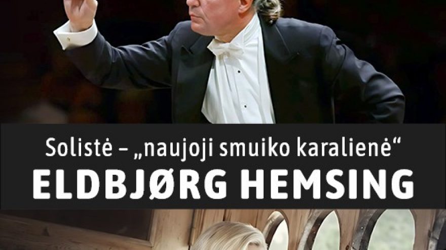 Ypatingas koncertas Vilniuje: įžymusis Hamburgo orkestro dirigentas SYLVAIN CAMBRELING, “naujoji smuiko karalienė” ELDBJØRG HEMSING, LNSO
