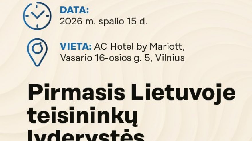 Teisininkų lyderystės konferencija LAW FORUM 2026