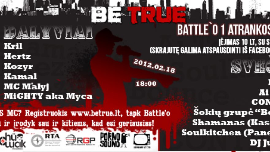 Try Yourself “Be True” – Pirmas etapas