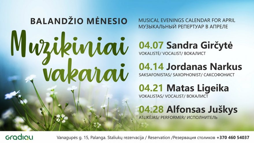Muzikinis vakaras Palangoje