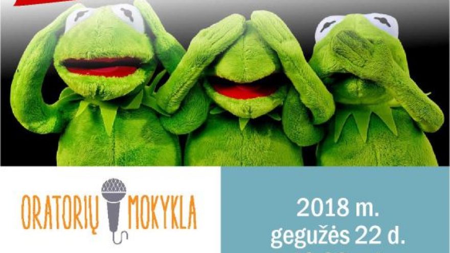 Paskaita-kūrybinės dirbtuvės moksleiviams „Pasitikintis oratorius“