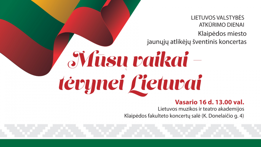 29-asis šventinis koncertas „Mūsų vaikai – Tėvynei Lietuvai“