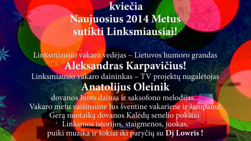 Naujųjų metų sutikimas viešbutyje „GODA“.