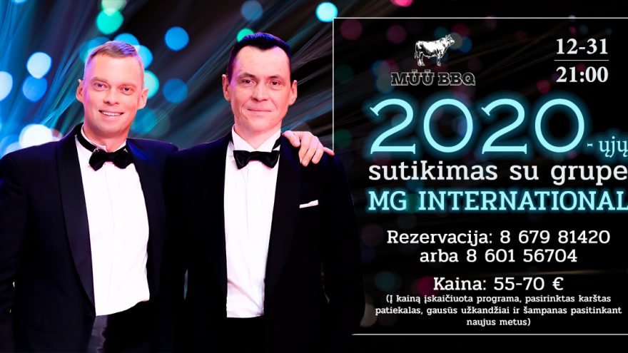 Naujametinė naktis su grupe MG International | MŪŪ BBQ