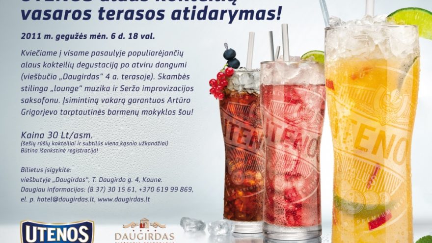 “Utenos” alaus kokteilių vasaros terasos atidarymas
