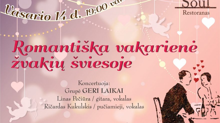 Romantiška vakarienė – Soul restorane!