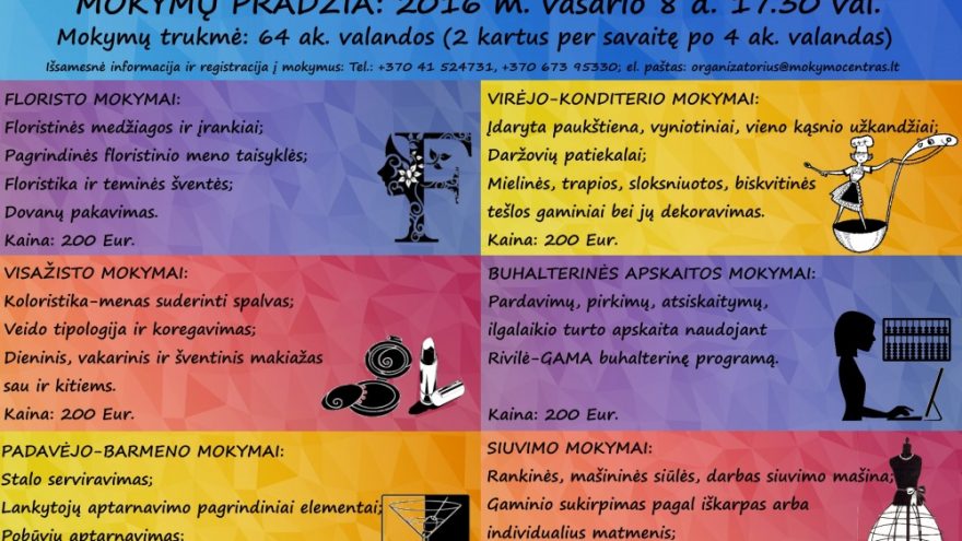 Padavėjo-barmeno mokymai